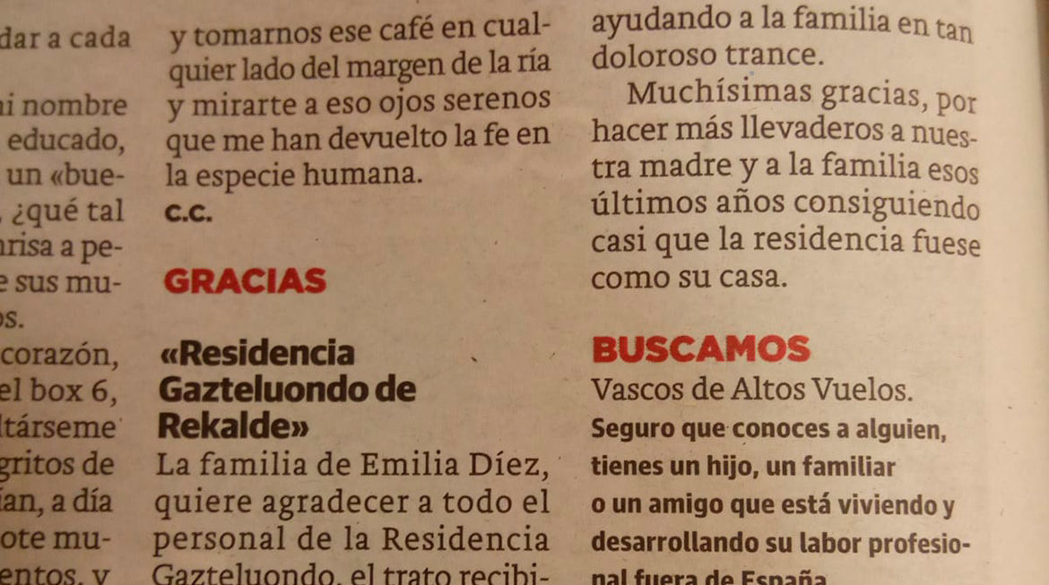 Gracias a vosotros