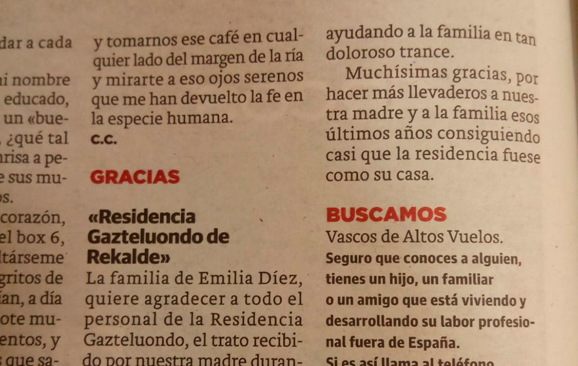 Gracias a vosotros